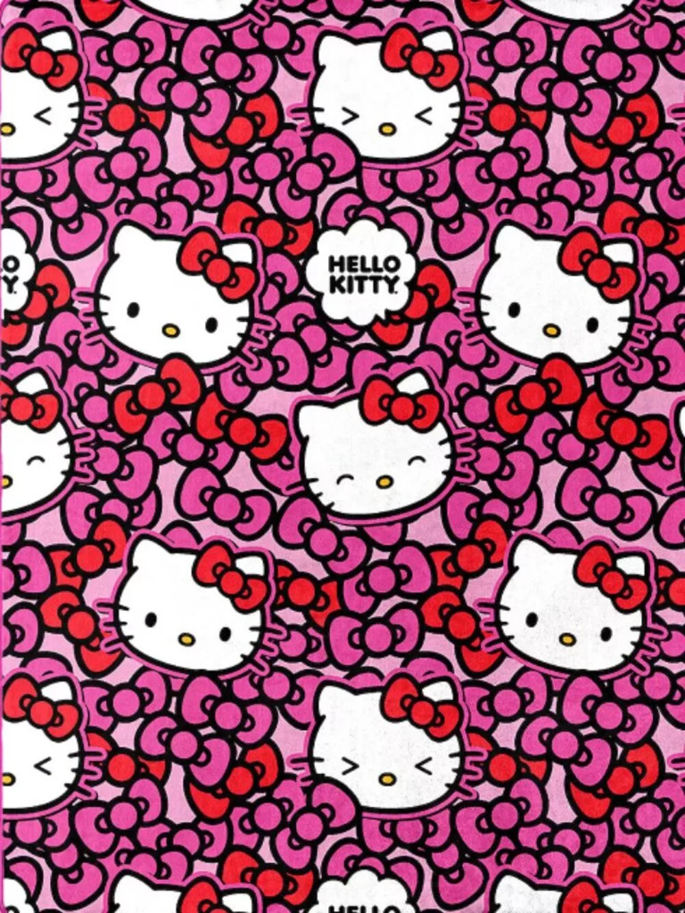 Hello Kitty More Bows Please Silk Touch Throw Blanket